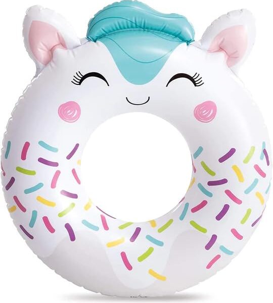 Kitten Cute Animal Swimming Ring Air Tube | Inflatable Trainer & Floater For Kids