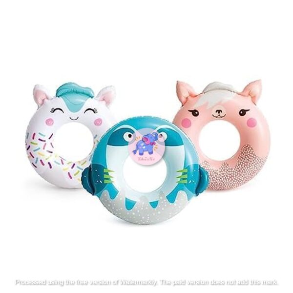 Inflatable Cute Animal Swimming Ring for Children| Summer Fun Anti-Flip Swim Trainer Tube (Any 1)