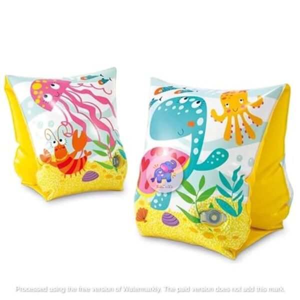 Under The Sea Water Arm Bands for Swimming | Inflatable Floaties Water Wings for Pool (3-6 Yrs)