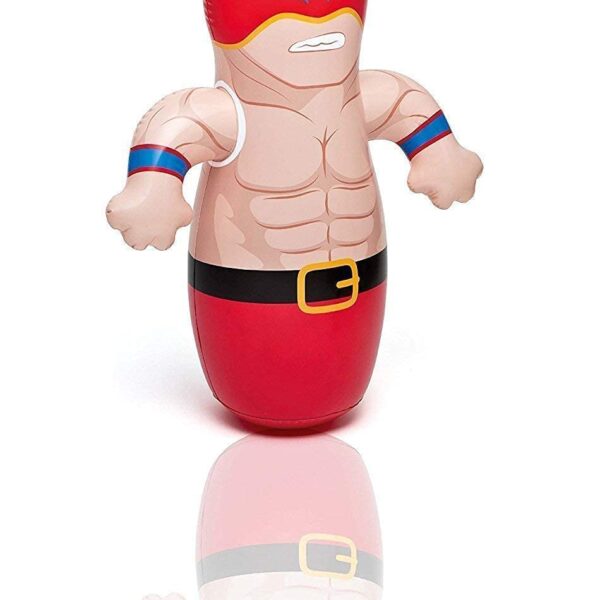 Fighter Inflatable Hit Me Balencing Toy | Pop Up BOP Doll Self Balancing Punching Bag | PVC Water Filled Base Toy