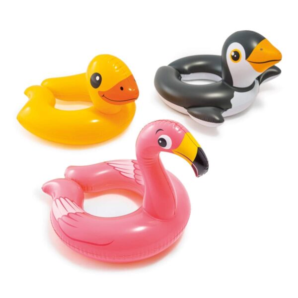 Inflatable Cute Animal Swimming Ring for Children| Summer Fun Anti-Flip Swim Trainer Tube (Any 1)