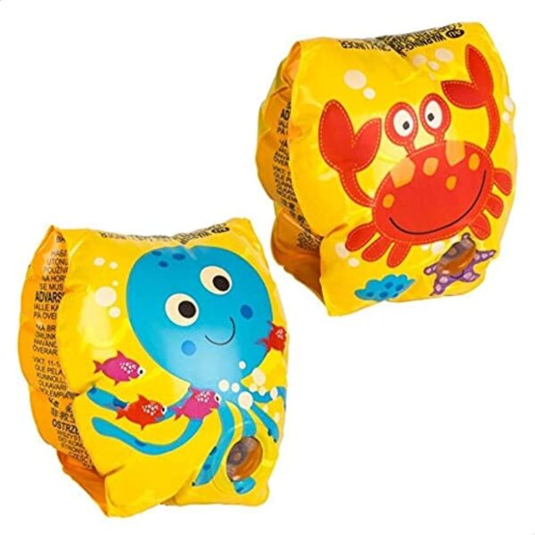 Kids Under Water Arm Bands for Swimming | Inflatable Floaties Water Wings for Pool (3-6 Yrs)