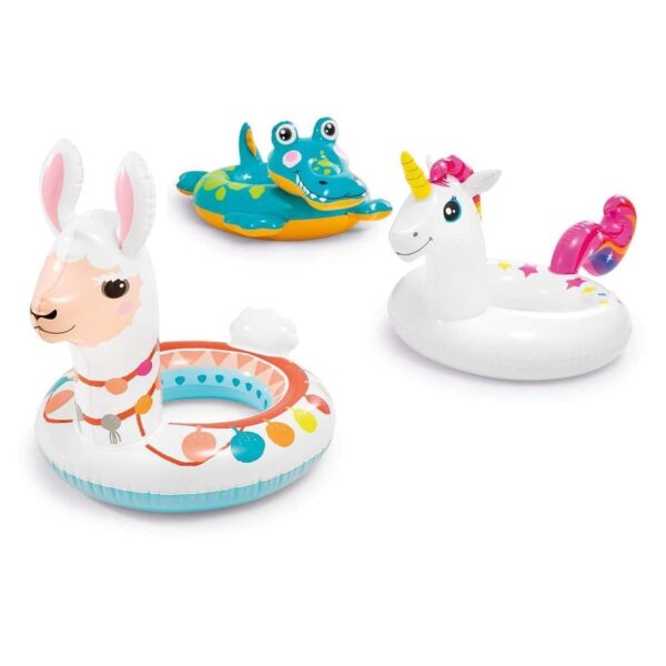 Inflatable Swimming Ring for Kids 3-6 Yrs | Cute Big Animal Pool Floater (Any 1)