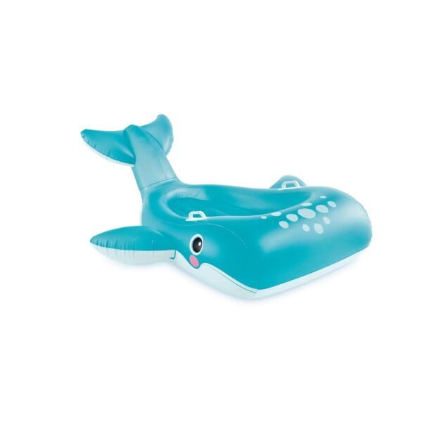 Blue Whale Ride-On Air Inflatable Swimming Pool Float