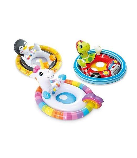 Inflatable See Me Sit Animal Kiddie Water Baby Float for Kids (Any 1)