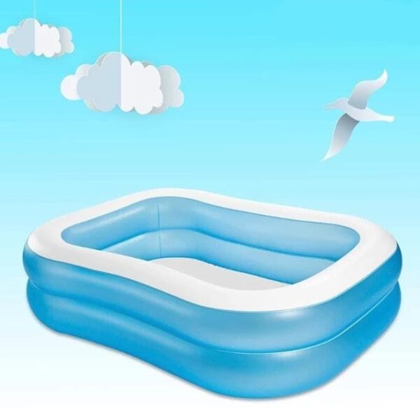 Inflatable Big Blue Rectangular Swim Centre Kids Swimming Pool| Swimming Baby Play Pool