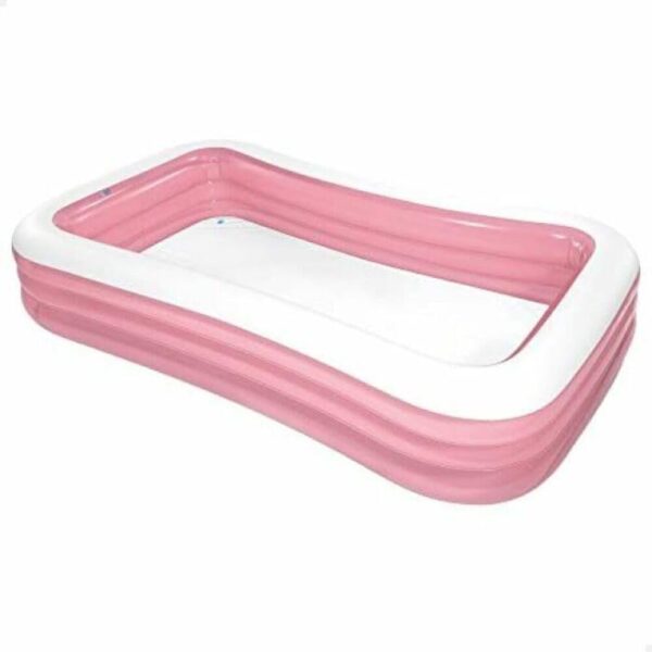 Inflatable Big Pink Rectangular Swim Centre Kids Swimming Pool | Baby Bath Water Tub for Kids