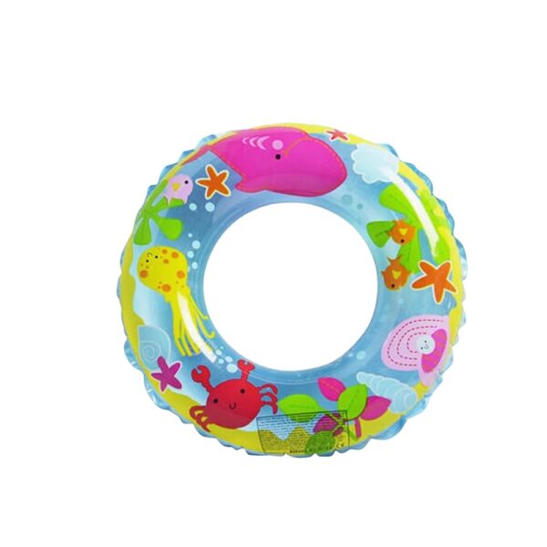 Fish Print Inflatable Swimming Floater Ring Tube For Toddlers