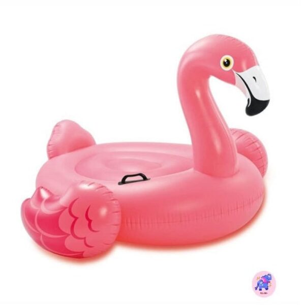 Pink Flamingo Ride-On Inflatable Pool Float for Kids| Inflatable Tddlers Rider Water Toy Floatie