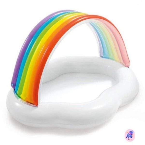 Rainbow Cloud Baby Canopy Inflatable Swimming Pool for Kids