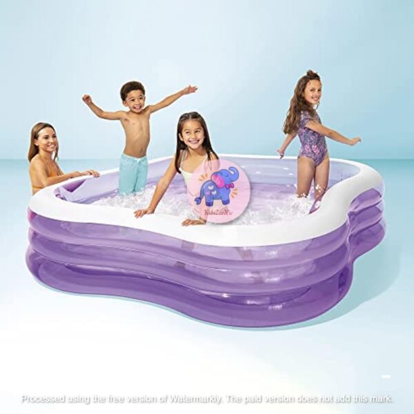 Inflatable Purple Square Swim Centre Kids Swimming Pool| Swimming Baby Play Pool for Home