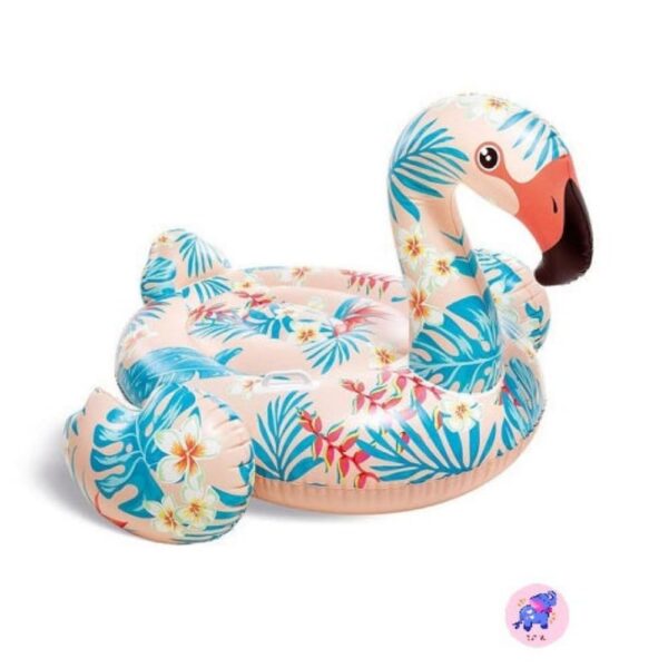 Tropical Flamingo Ride-On Air Inflatable Swimming Pool Float