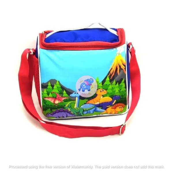 Leakproof Portable Insulated 2 Layer Tiffin Box Bag- Dino