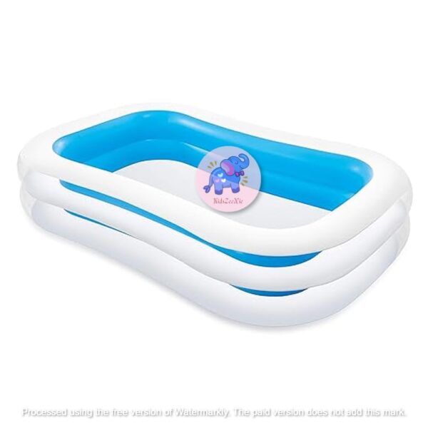Inflatable Blue Transparent Rectangular Swim Centre Kids Swimming Pool| Baby Play Pool for Home