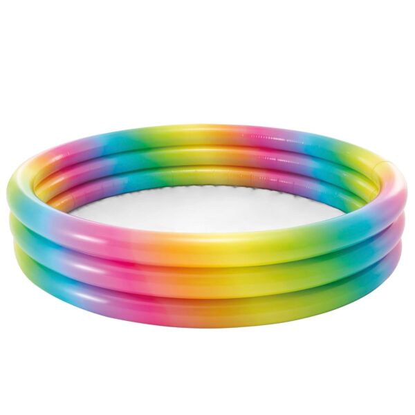 Round Rainbow Ombré Baby Inflatable Swimming Pool for Kids