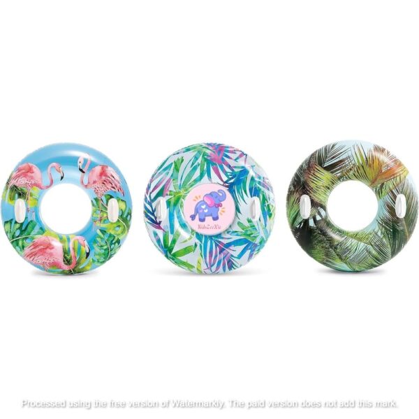 Lush Tropical 36IN Inflatable Swimming Rings With 2 Handles