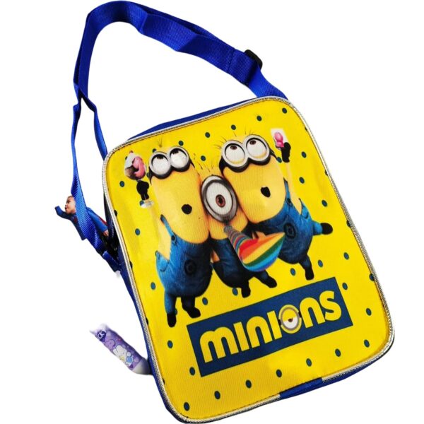 Leakproof Portable Insulated 2 Layer Tiffin Box Bag- Minion
