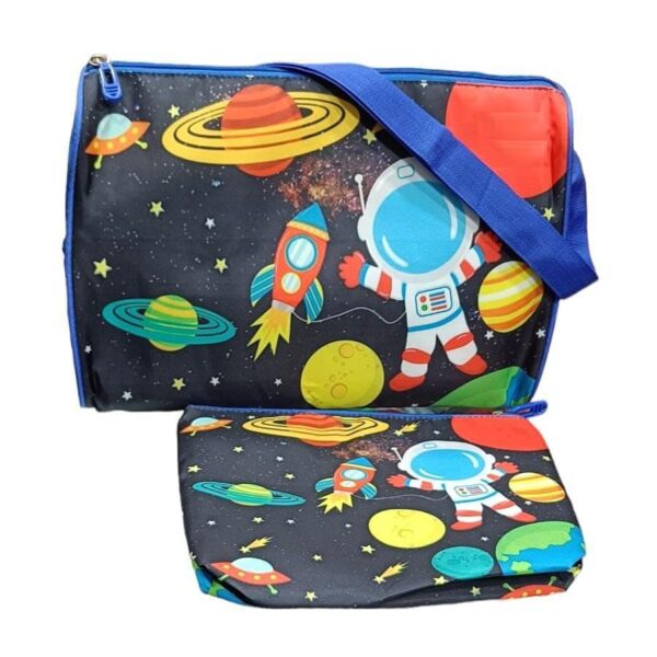Small & Lightweight Travel Duffle Bag & Pouch Combo- Space