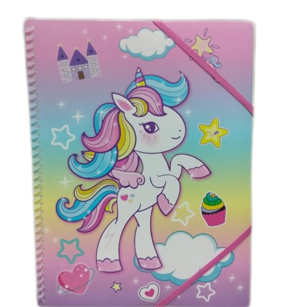 Pretty Unicorn Theme File Folder With 20 Pockets