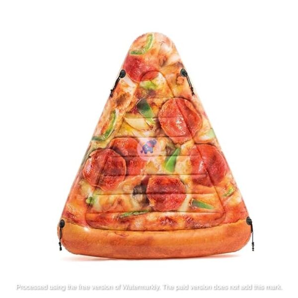 Fashion Mats Inflatable Floating Lounger With Headrest- Pizza Slice
