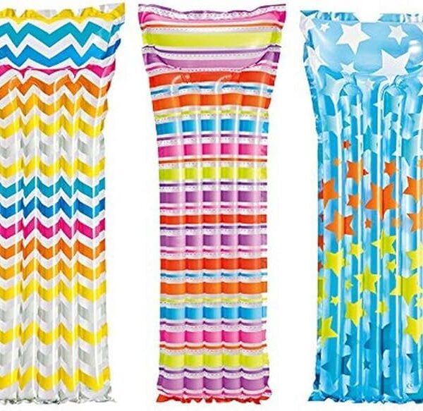 Fiesta Mats Matte Suntanner Inflatable Floating Lounger with Headrest