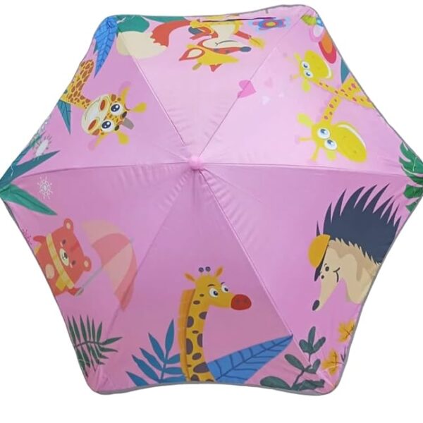 Waterproof 3-Fold Umbrella For Children- Giraff