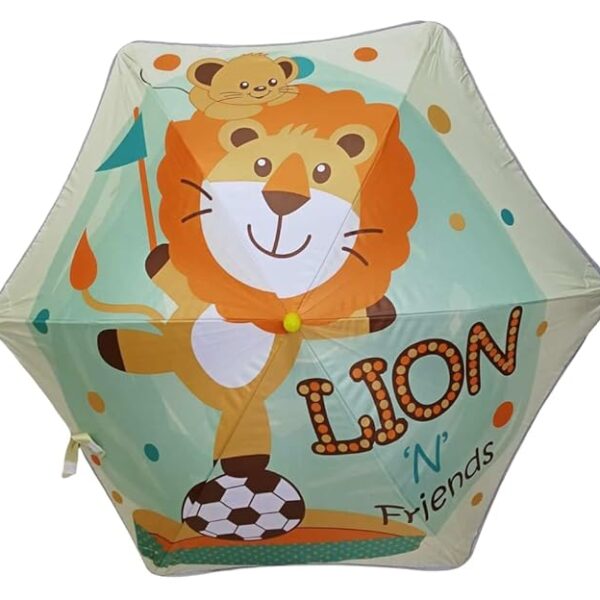 Waterproof 3-Fold Umbrella For Children- Lion n Friends
