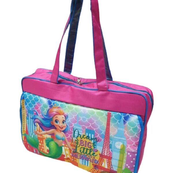 Layered Compartments Activity Drawing Bag For Kids- Little Mermaid