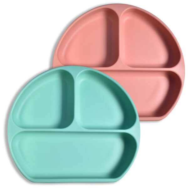Silicone Suction Divided Plate For Babies & Toddlers