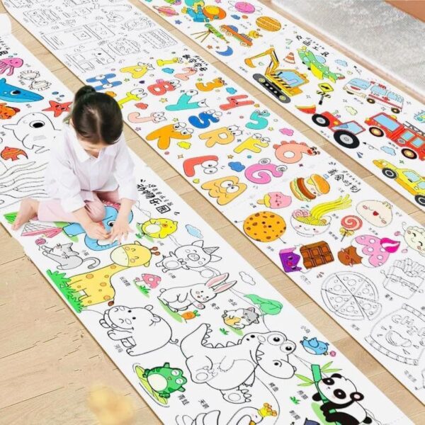 Stickable Drawing Paper Roll | DIY Painting & Colouring Poster