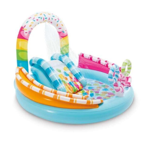Candy Fun Inflatable Kids Backyard Party Pool Play Centre with Games