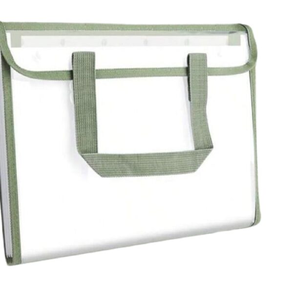 Transparent Handle Bag File Folder