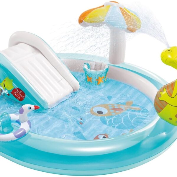 Lil Aligator Inflatable Kids Backyard Party Pool Play Centre With Games