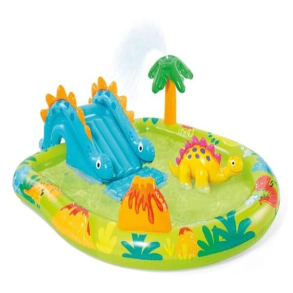 Little Dino Inflatable Kids Backyard Party Pool Play Centre With Games
