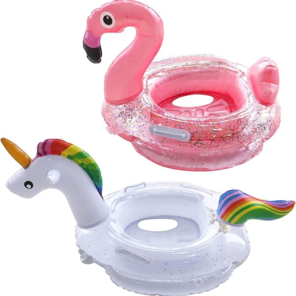 Inflatable Saddle Type Kiddie Float with Handle| Water Baby Floater for Kids